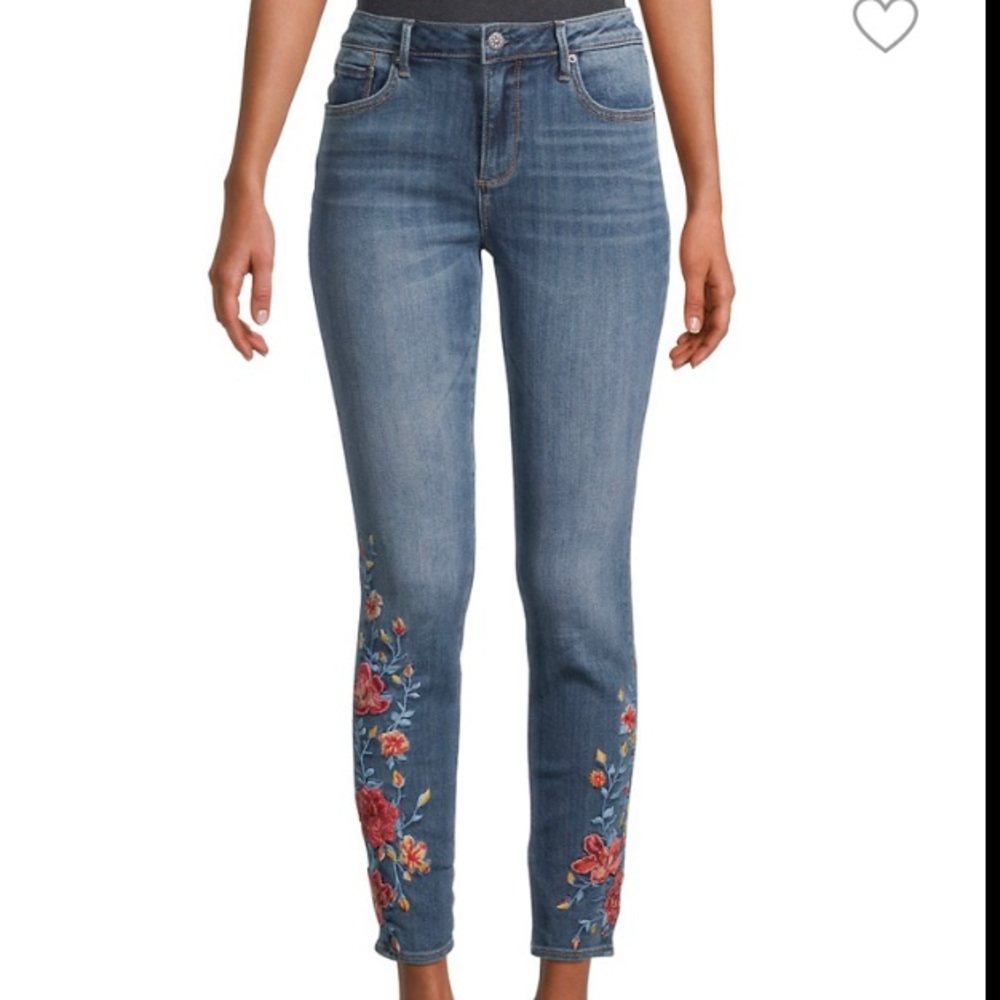 DRIFTWOOD JACKIE FALL FLORAL JEANS SZ 28 NWT